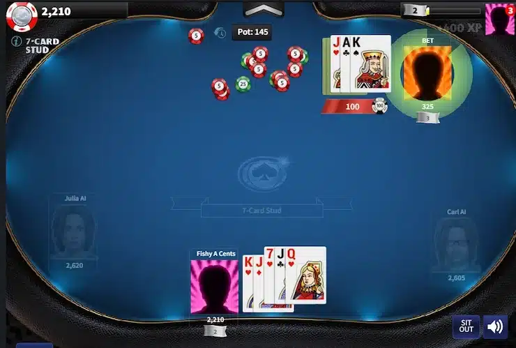 ポーカー セブンカードスタッド
